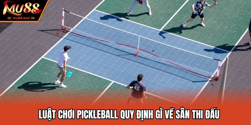 Luật Chơi Pickleball - Những Thông Tin Tân Binh Cần Biết 2 Luật chơi pickleball quy định gì về sân thi đấu